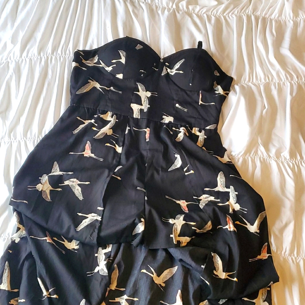 Body jumpsuit. Full length shorts style